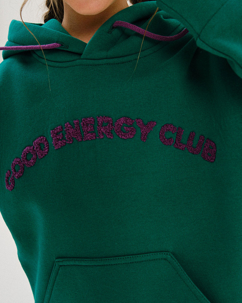 WJ24077 Толстовка, Зеленый