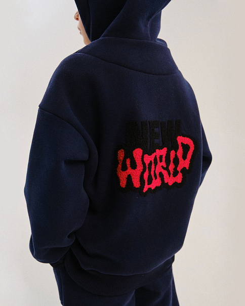 WJ24078 Толстовка, Тм.Синий