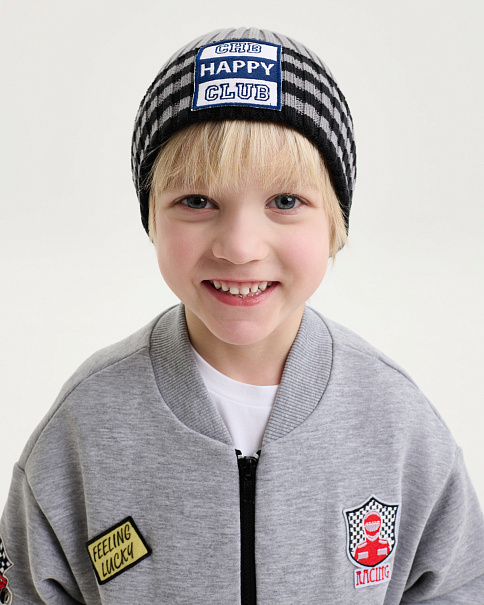 SH26023 Шапка, Серый