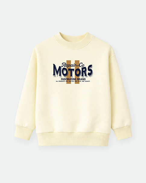 SJ26010 Свитшот, Молочный