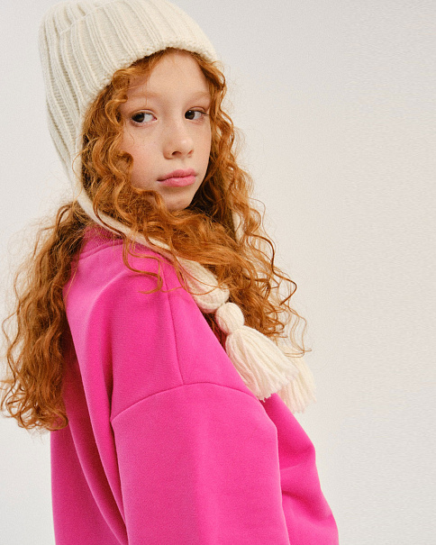 WH24025 Шапка, Молочный