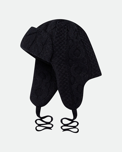 WH23051-1 Шапка, Черный