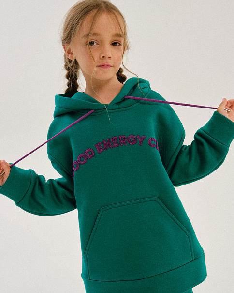 WJ24077 Толстовка, Зеленый