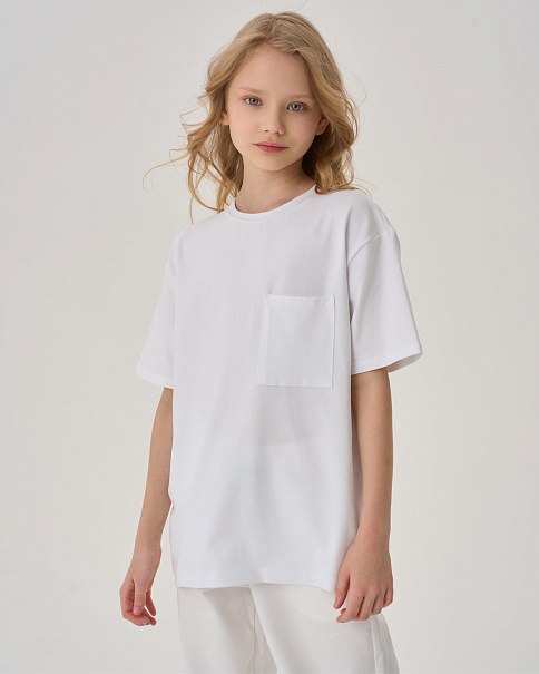 SF24071 Футболка, Белый