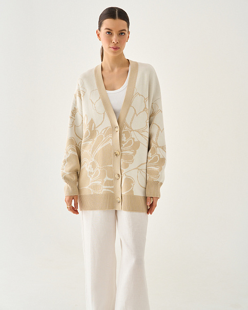SC25107 Кардиган, Бежевый
