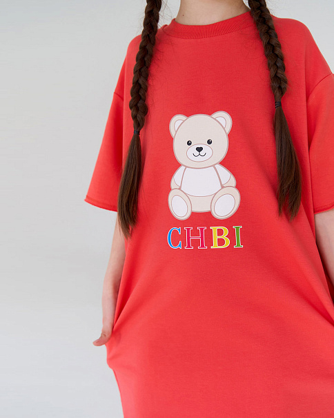 SD22139 Платье, Коралловый