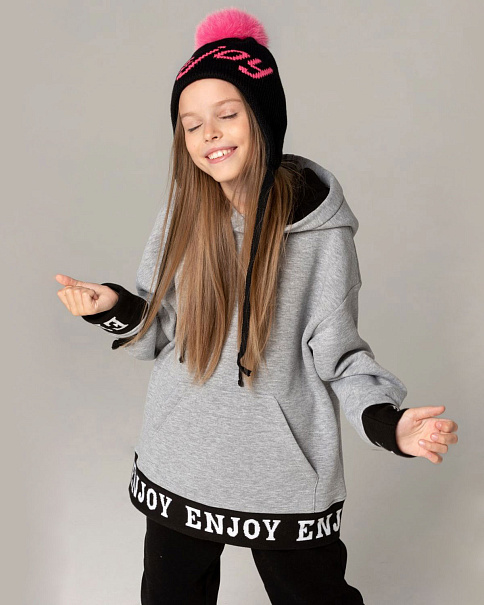 WJ21153 Толстовка, Серый