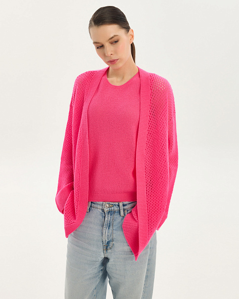 SC25115-1 Кардиган, Розовыйнеон