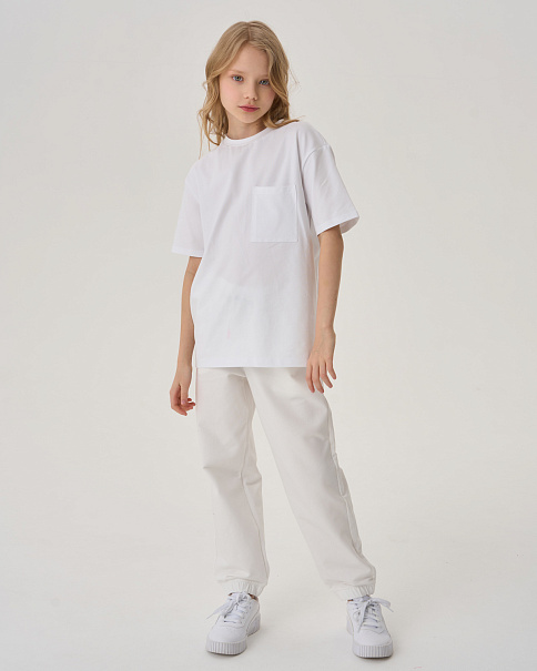 SF24071 Футболка, Белый