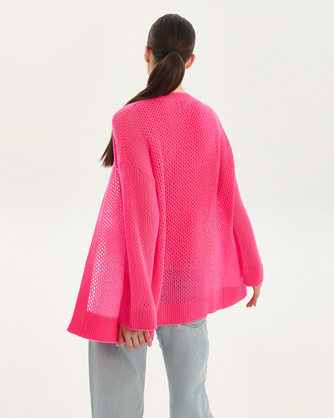SC25115-1 Кардиган, Розовыйнеон