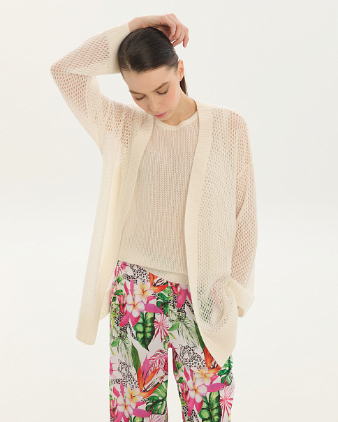 SC25115-1 Кардиган, Белый