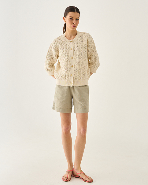 SC25111 Кардиган, Кремовый