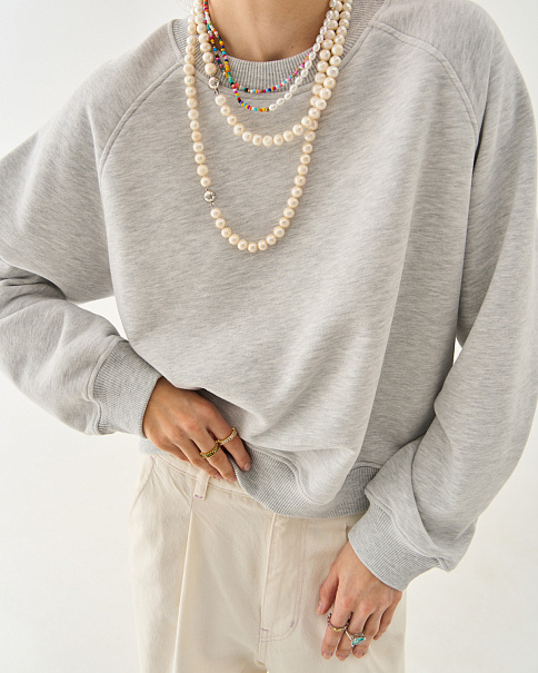 SJ25172-25 Толстовка, Серыймеланж