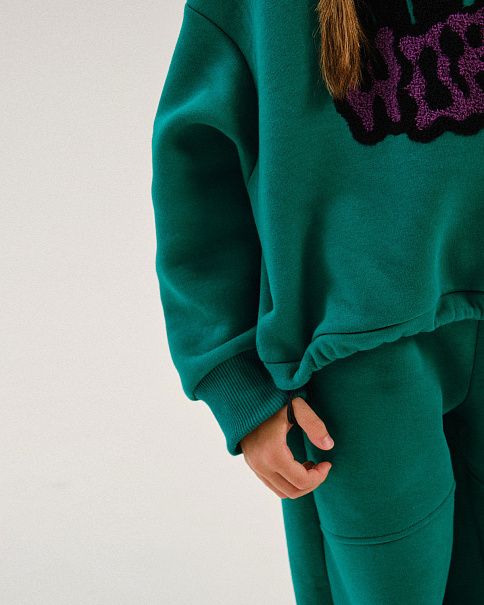 WJ24080 Толстовка, Зеленый