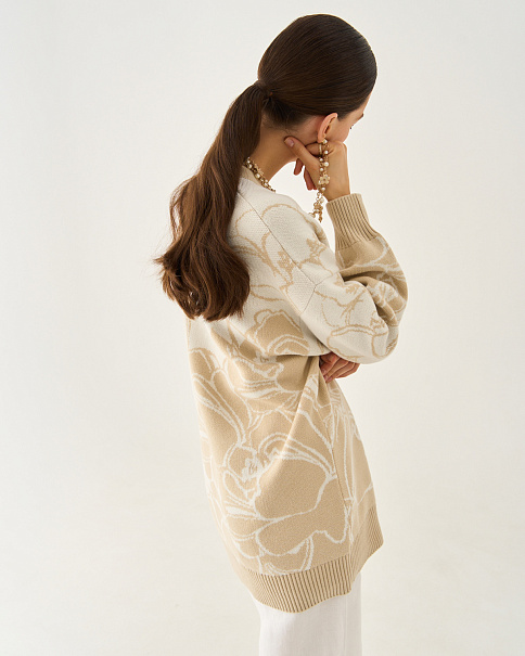 SC25107 Кардиган, Бежевый