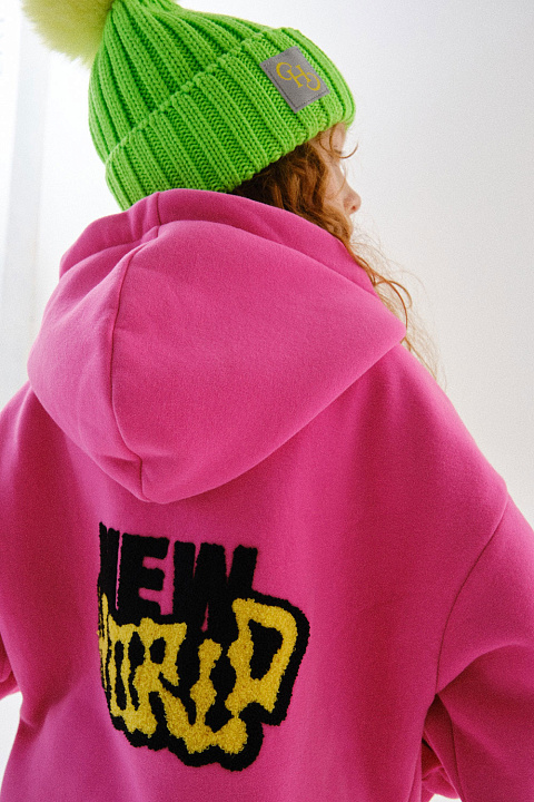 WJ24078 Толстовка, Пинк