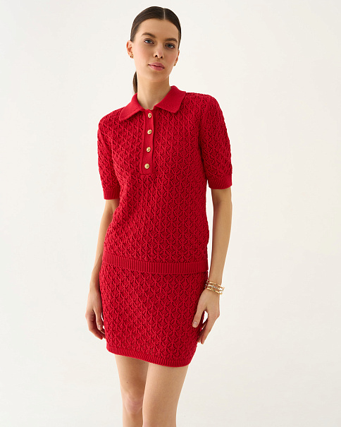 SJ25114 Футболка-поло, Красный