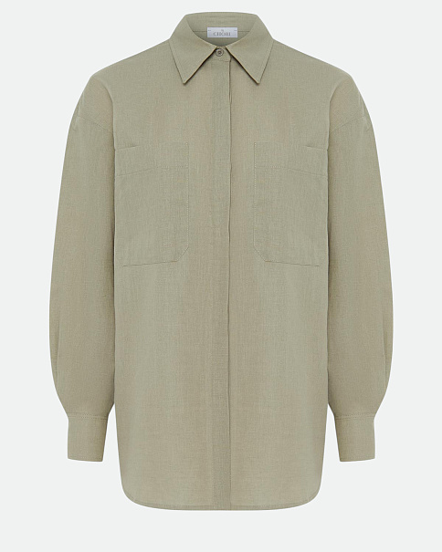 SJ24130 Блуза, Оливковый