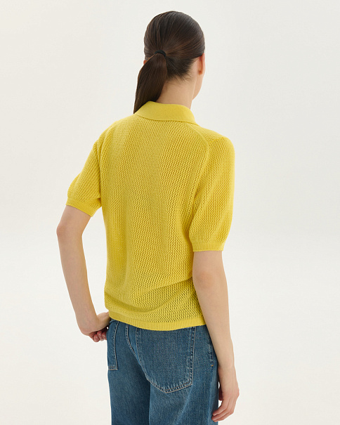 SJ26102-1 Футболка-поло, Желтый