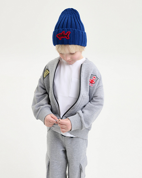 SH26025 Шапка, Синий