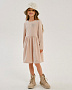 WD24061-1 Платье, Бежевый