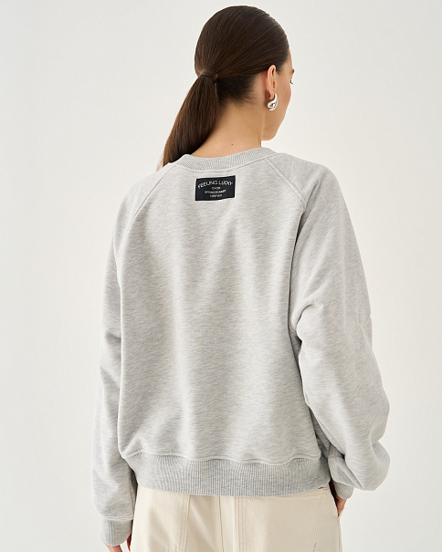 SJ25172-25 Толстовка, Серыймеланж