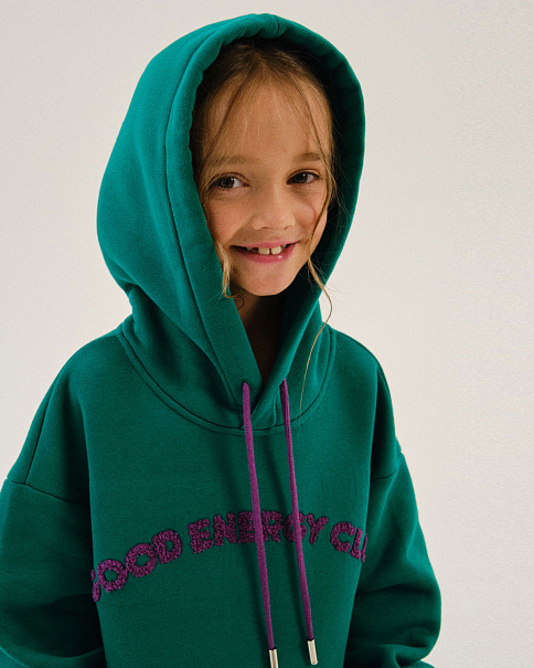 WJ24077 Толстовка, Зеленый