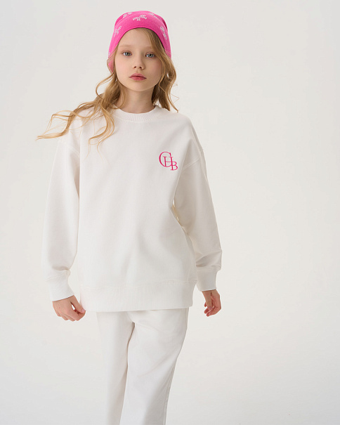 SJ24072 Толстовка, Белый