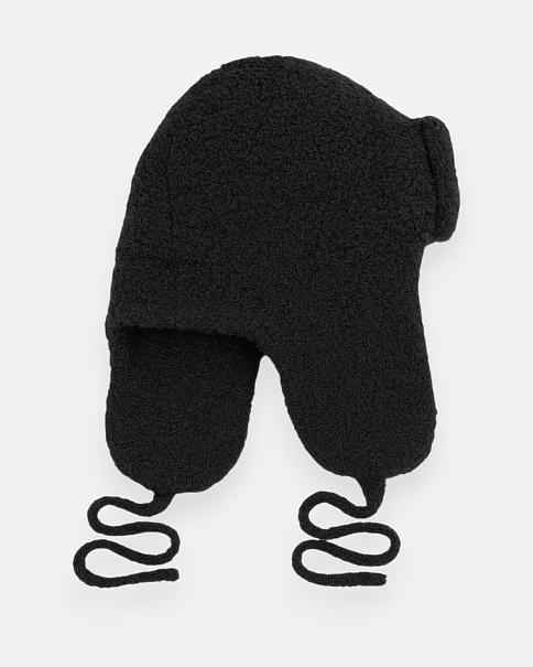 WH26016 Шапка-Ушанка, Черный