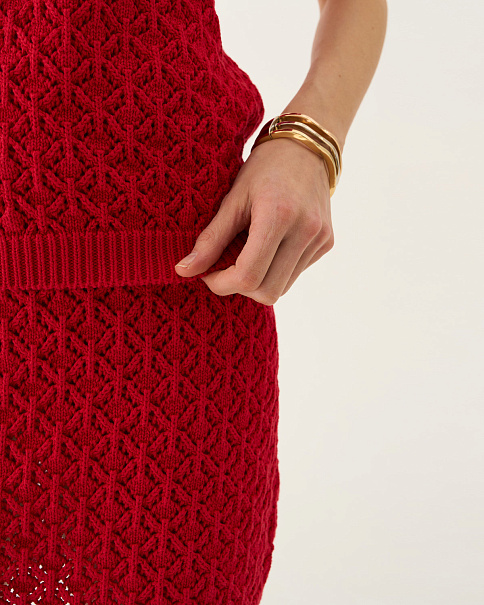 SU25114 Юбка, Красный