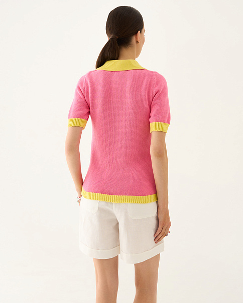 SJ25106 Футболка-поло, Розовый