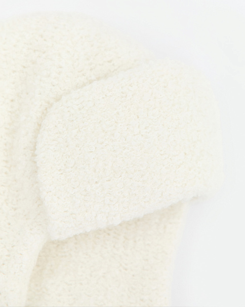 WH26016 Шапка-Ушанка, Белый