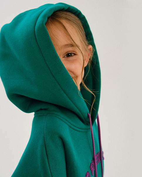 WJ24077 Толстовка, Зеленый