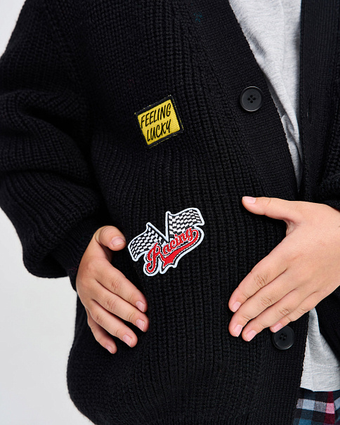 WC26109 Кардиган, Черный