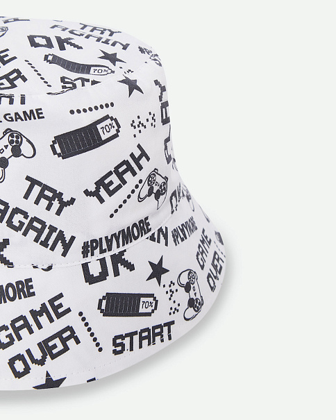 SH25090-1 Панама, Бело-черный