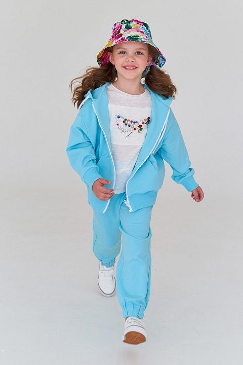 SJ22132 Толстовка, Бирюзовый