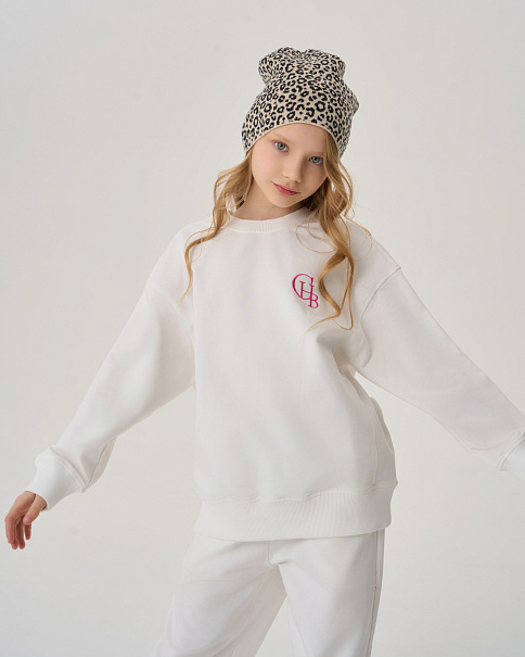 SJ24072 Толстовка, Белый