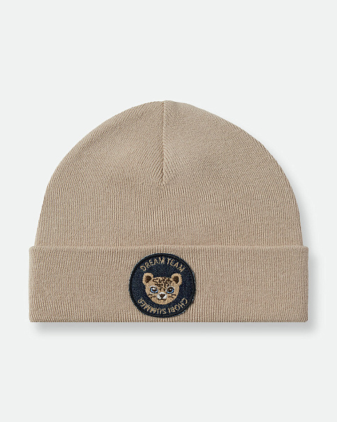SH25019 Шапка, Бежевый