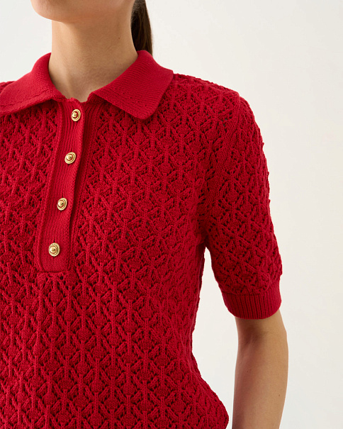 SJ25114 Футболка-поло, Красный