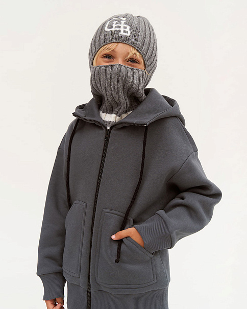 WJ23209 Толстовка, Тм.Серый