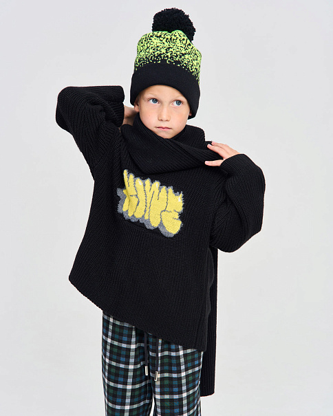 WH26075 Шапка, Черный