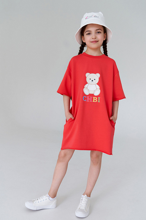 SD22139 Платье, Коралловый