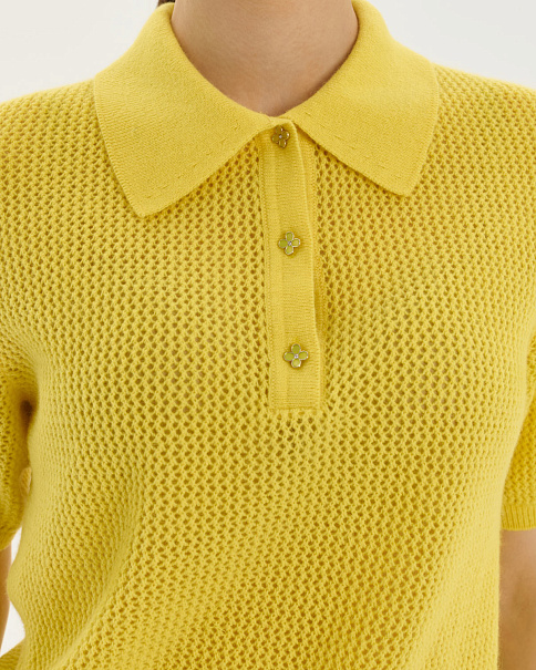 SJ26102-1 Футболка-поло, Желтый