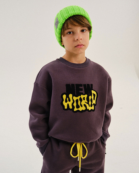 WJ24080 Толстовка, Серый