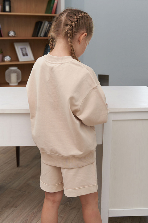 SJ22130 Толстовка, Бежевый