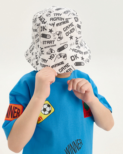 SH25090-1 Панама, Бело-черный