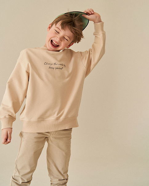 SJ22144 Толстовка, Бежевый