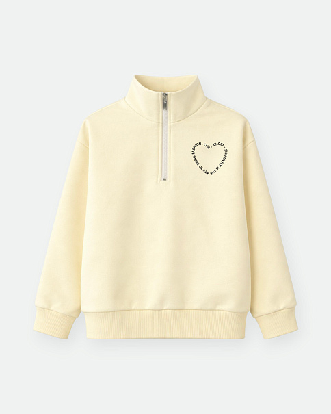 SJ26004 Свитшот, Молочный