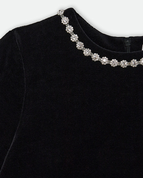 WD-2303-1/24 Платье, Черный